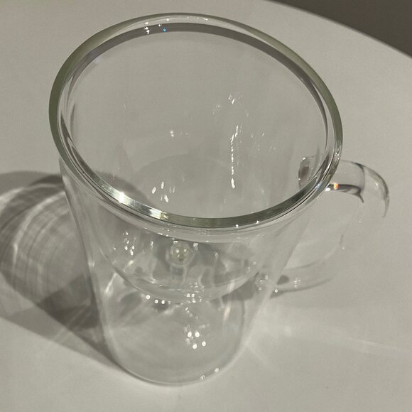 Fred And Friends 2009 Winestrin Clear Hand Blown Glass 6" Wine Glass Beer Mug - Picture 2 of 8